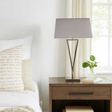 Pagazzi Lizzie Chrome & Mocha Touch Table Lamp