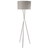 Pagazzi Sabella Satin Nickel Tripod Floor Lamp