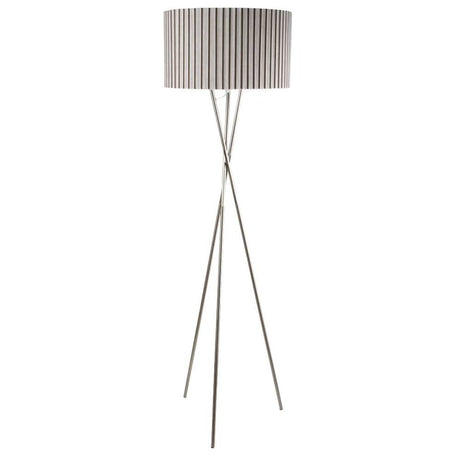 Pagazzi Sabella Satin Nickel Tripod Floor Lamp