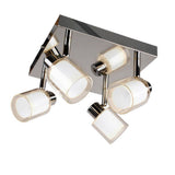 Pagazzi Jacey 4 Light Polished Chrome Ceiling Spotlight Plate