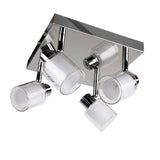 Pagazzi Jacey 4 Light Polished Chrome Ceiling Spotlight Plate