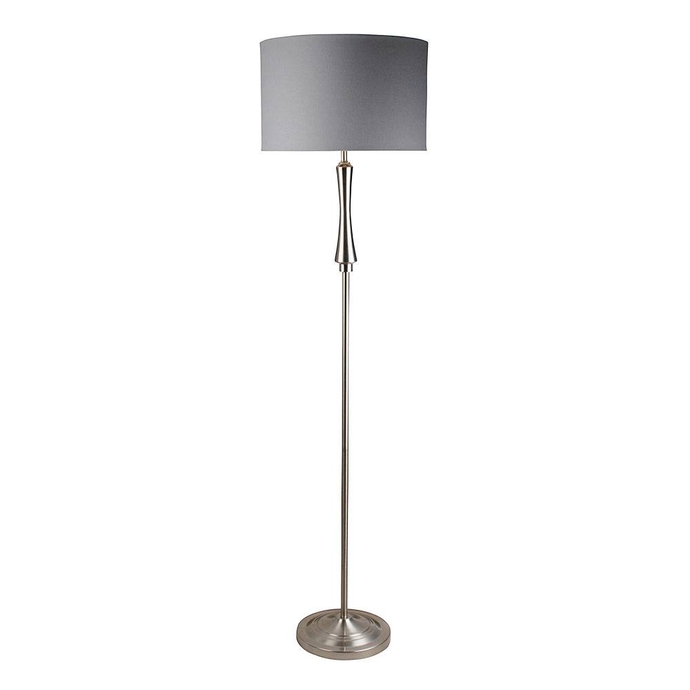 Pagazzi Lomond Floor Lamp in Satin Nickel