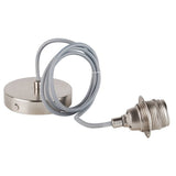Pagazzi Contemporary Nickel Flex Pendant Fitting