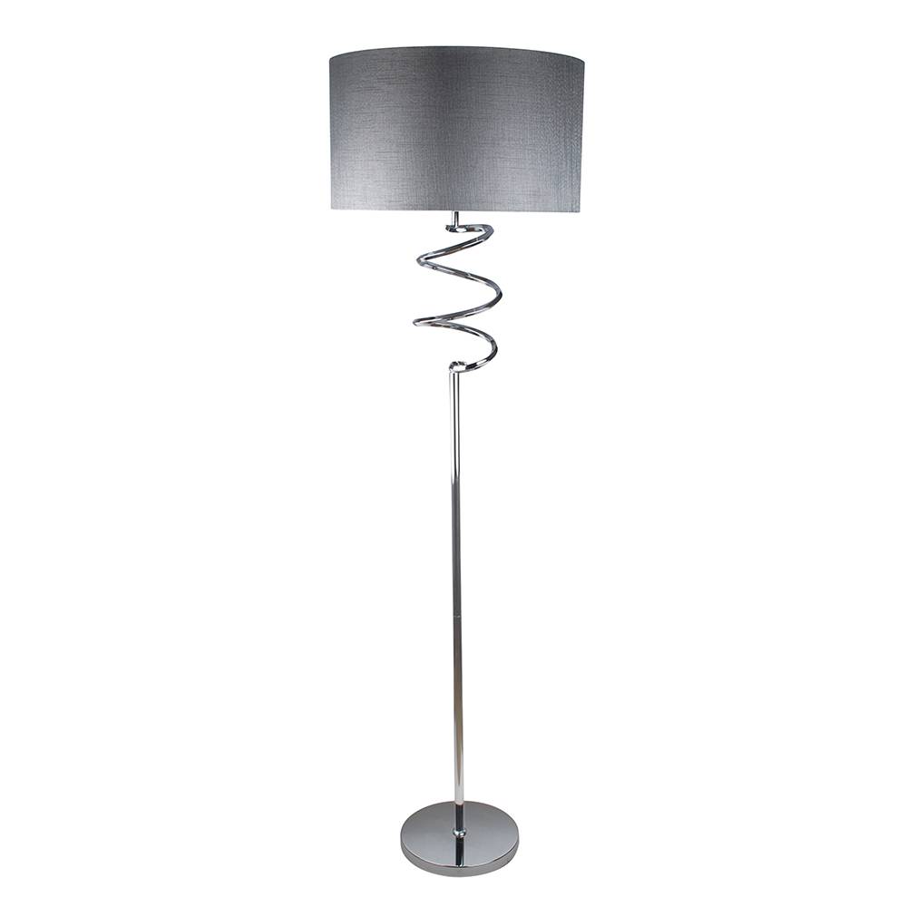 Pagazzi Kasi Polished Chrome Floor Lamp - 158cm