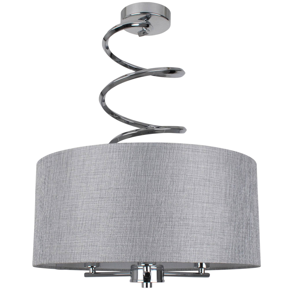 Pagazzi Kasi Semi Flush Ceiling Light Polished Chrome