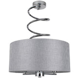 Pagazzi Kasi Semi Flush Ceiling Light Polished Chrome