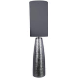 Pagazzi Uptan Polished Chrome & Grey Floor Lamp - 132.5cm