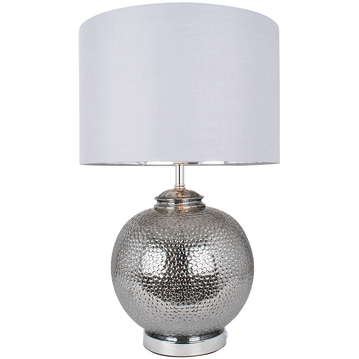 Pagazzi Specter Silver Glass Table Lamp - 55cm