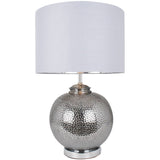 Pagazzi Specter Silver Glass Table Lamp - 55cm