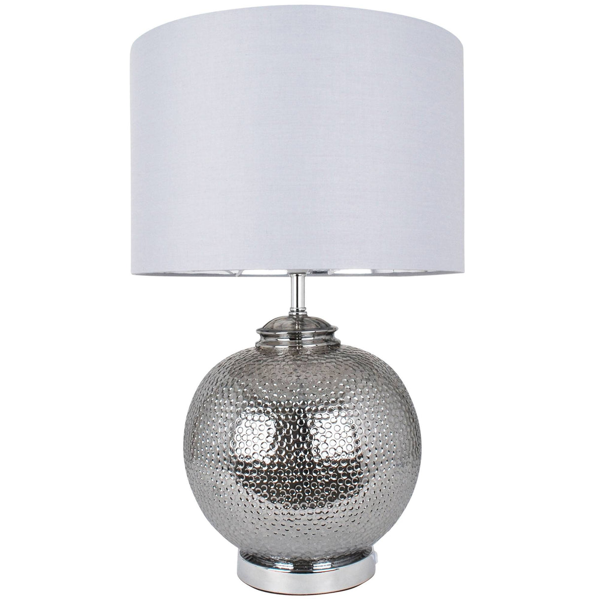 Pagazzi Specter Silver Glass Table Lamp - 55cm