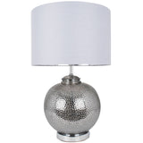Pagazzi Specter Silver Glass Table Lamp - 55cm