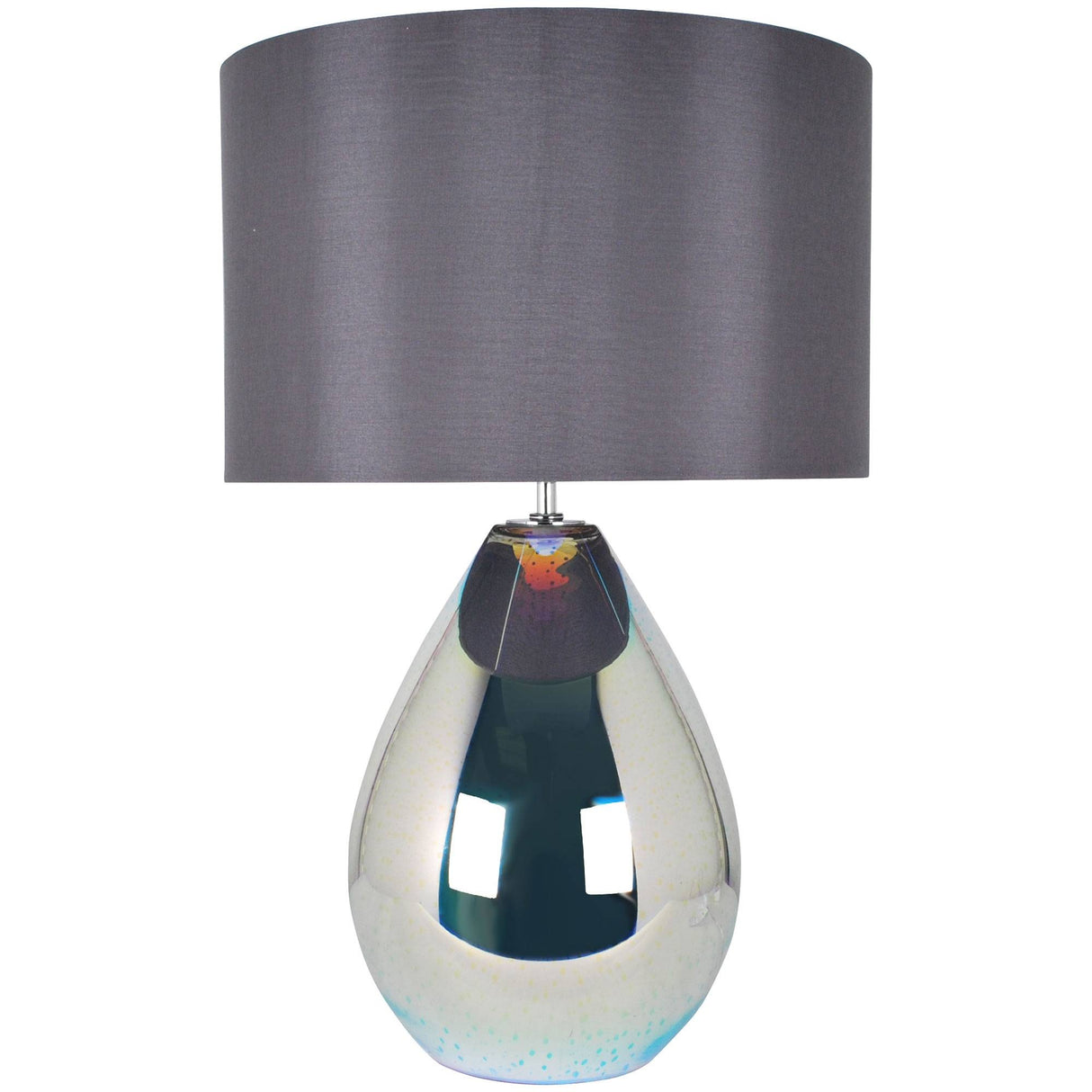 Pagazzi Geller 61cm Smoked Glass Table Lamp
