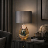 Pagazzi Geller 61cm Smoked Glass Table Lamp