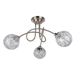 Pagazzi Orinoco 3 Light Chrome Semi Flush Ceiling Light