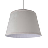 Pagazzi Vella White Velveteen Light Shade - 40cm