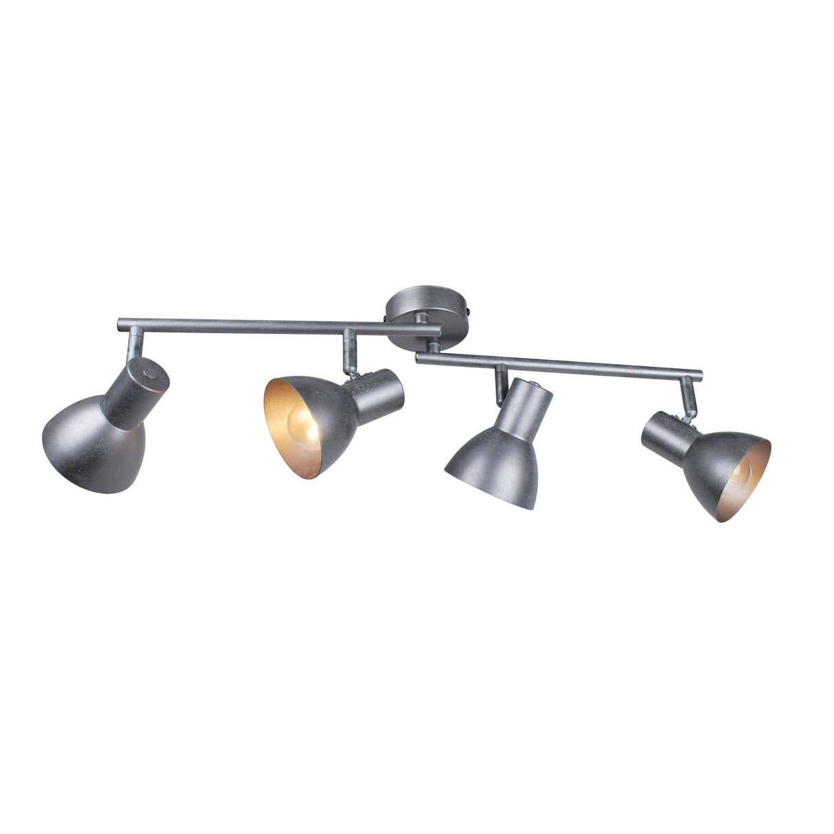 Pagazzi Idris Brushed Pewter 4 Light Spotlight Ceiling Bar