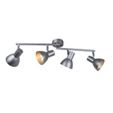 Pagazzi Idris Brushed Pewter 4 Light Spotlight Ceiling Bar