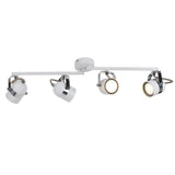 Pagazzi Mhari Matt White 4 Light Ceiling Spotlight