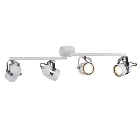 Pagazzi Mhari Matt White 4 Light Ceiling Spotlight