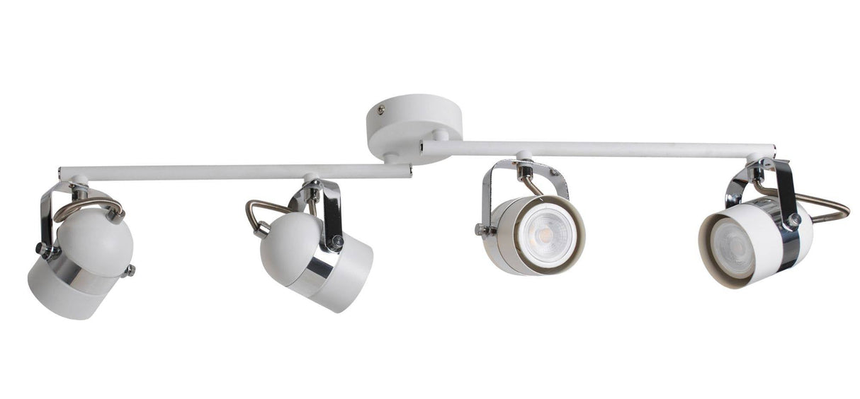 Pagazzi Mhari Matt White 4 Light Ceiling Spotlight