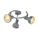Pagazzi Costello Matt Grey 3 Light Ceiling Spotlight