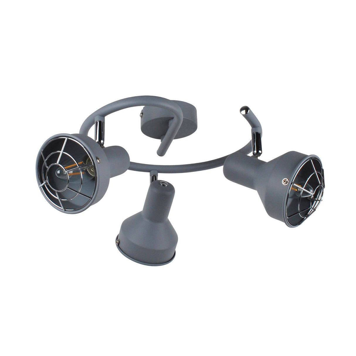 Pagazzi Costello Matt Grey 3 Light Ceiling Spotlight