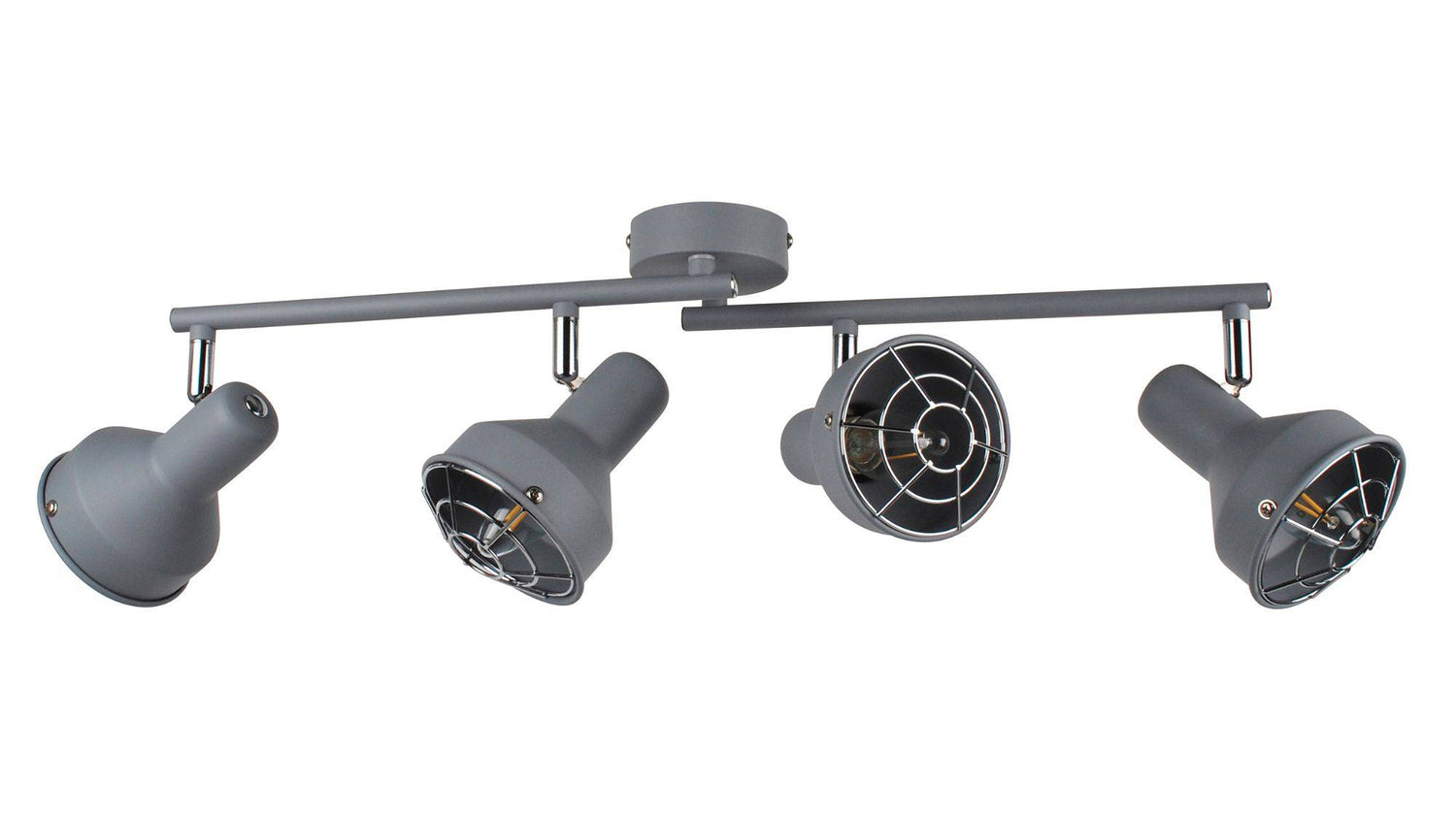 Pagazzi Costello Matt Grey 4 Light Ceiling Spotlight Bar