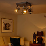 Pagazzi Sage Satin Nickel Light Ceiling Spotlight Plate
