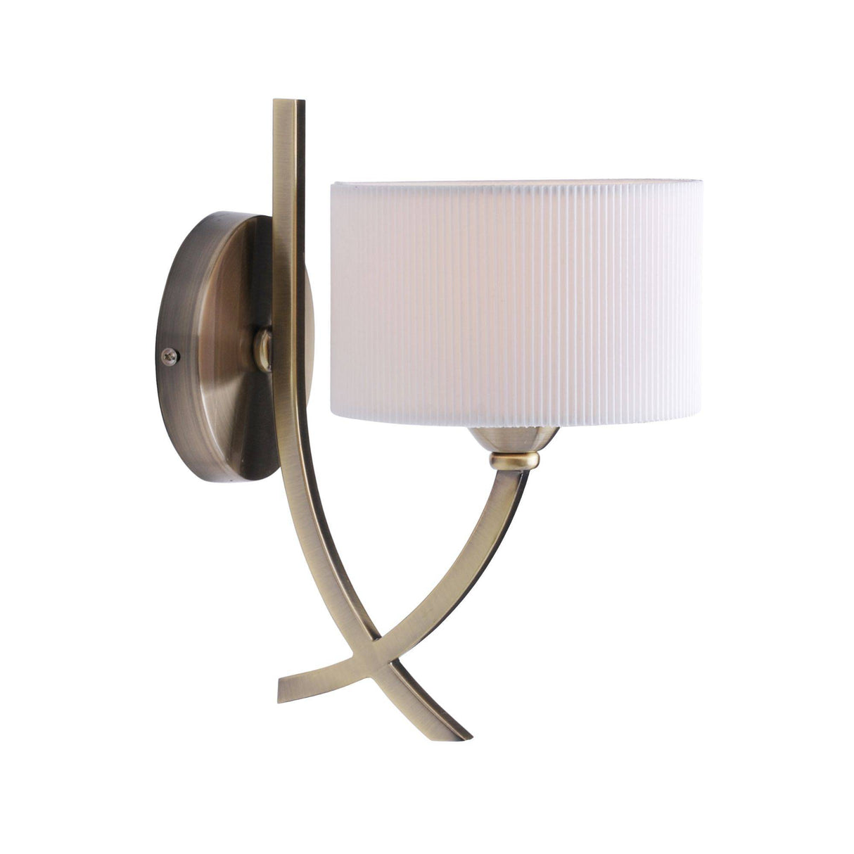 Pagazzi Justina Antique Brass Wall Light
