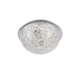 Pagazzi Donte Chrome Acrylic LED Small Flush Ceiling Light