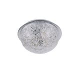 Pagazzi Donte Chrome Acrylic LED Small Flush Ceiling Light