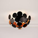 Pagazzi Copperhead Black & Copper Semi-Flush Sputnik Ceiling Light