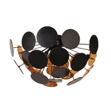 Pagazzi Copperhead Black & Copper Semi-Flush Sputnik Ceiling Light