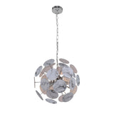 Pagazzi Keegan White Marble Sputnik Ceiling Pendant Light