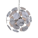 Pagazzi Keegan White Marble Sputnik Ceiling Pendant Light