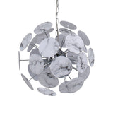 Pagazzi Keegan White Marble Sputnik Ceiling Pendant Light