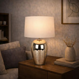 Pagazzi Cyrus Dual Lit Speckled Glass Table Lamp - 47cm