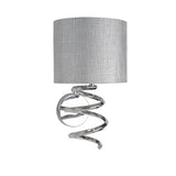 Pagazzi Kasi Light Polished Chrome Wall Light with Grey Shade