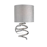 Pagazzi Kasi Light Polished Chrome Wall Light with Grey Shade