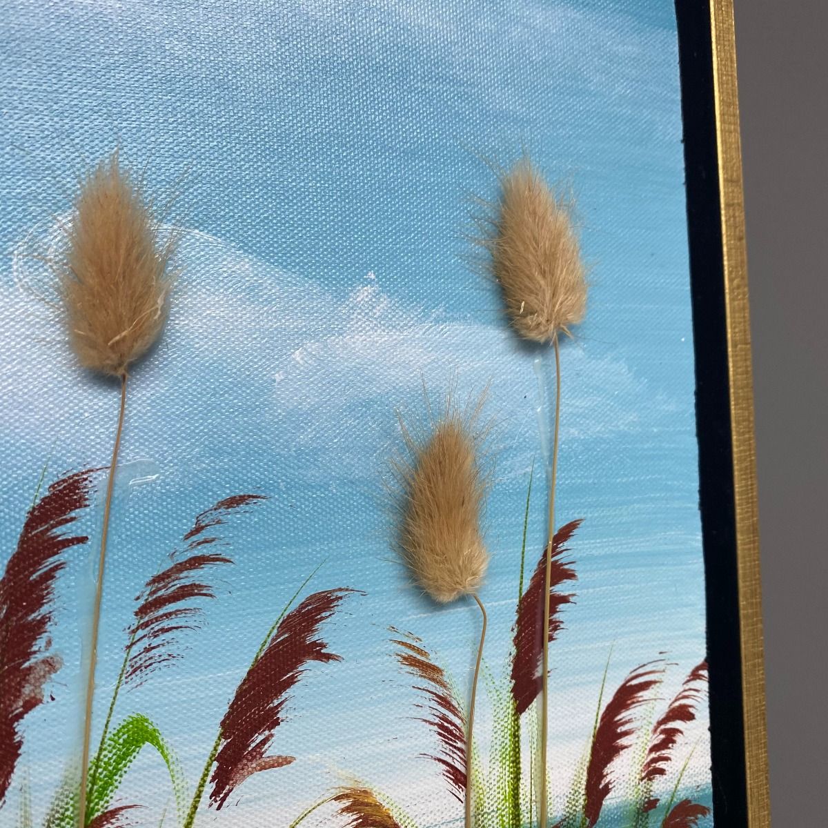 Pagazzi Seaside Summer Painted Canvas with Gold Frame - 100x80