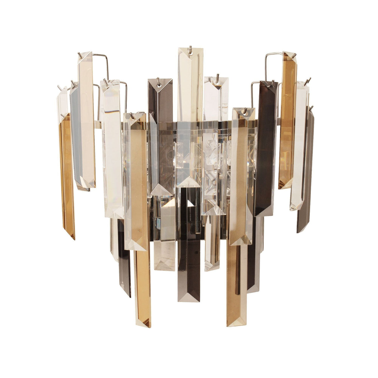 Pagazzi Onega Champagne & Smoked Crystal Wall Light