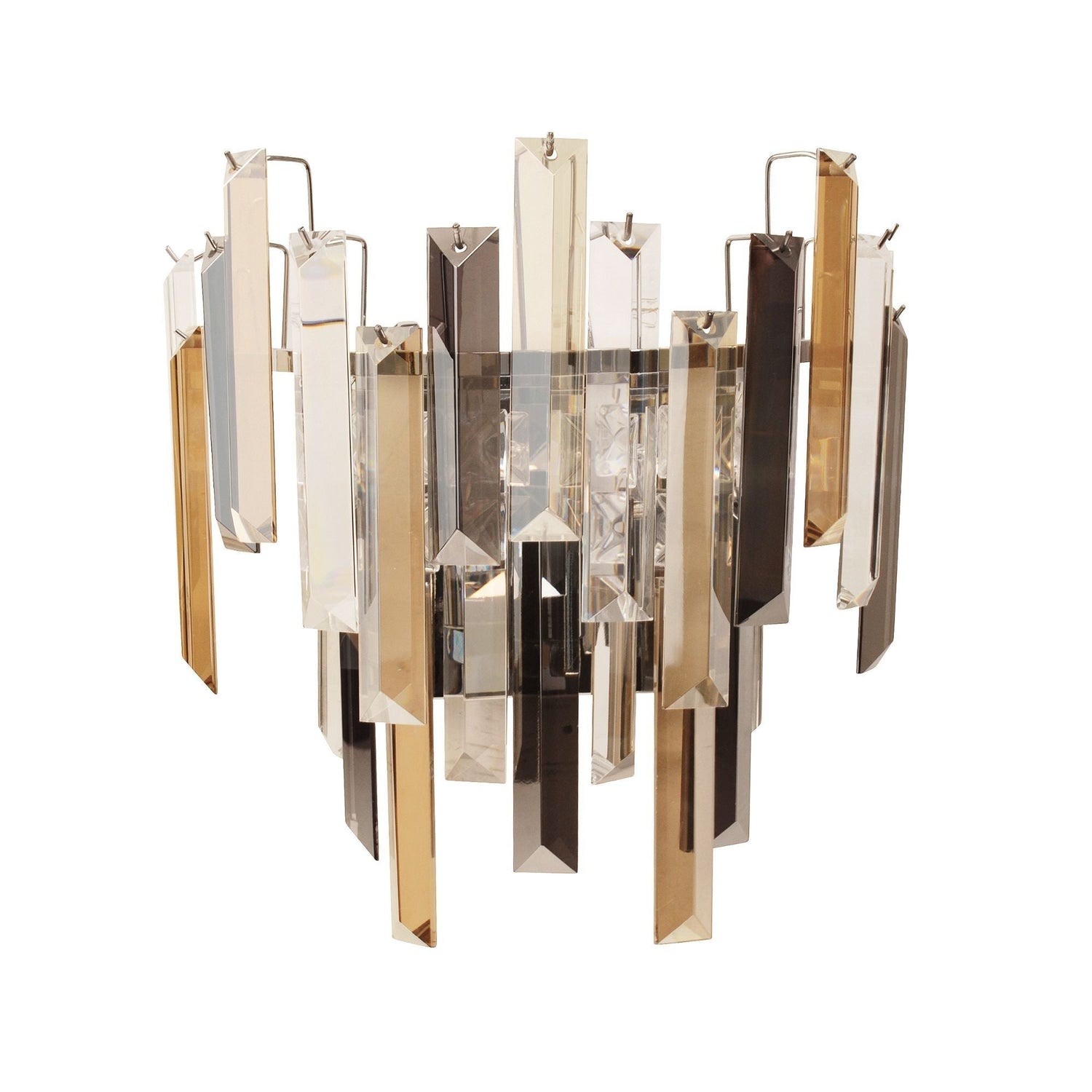 Pagazzi Onega Champagne & Smoked Crystal Wall Light