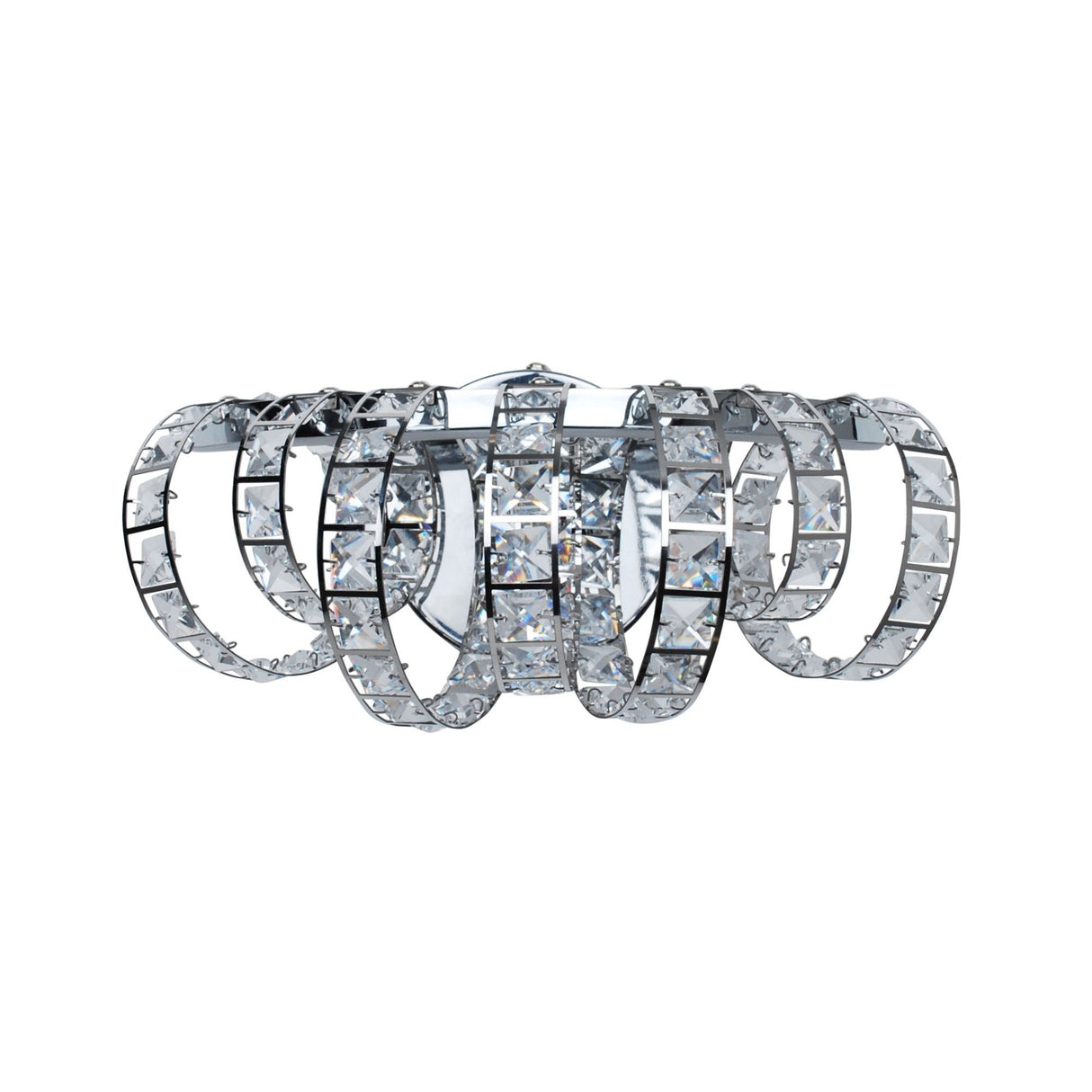 Pagazzi Shakira Polished Chrome Crystal LED Wall Light Fitting