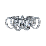 Pagazzi Shakira Polished Chrome Crystal LED Wall Light Fitting