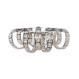 Pagazzi Shakira Polished Chrome Crystal LED Wall Light Fitting