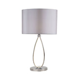 Pagazzi Zabina Polished Chrome & Grey LED Table Lamp