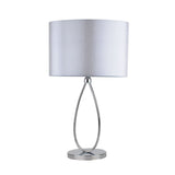 Pagazzi Zabina Polished Chrome & Grey LED Table Lamp