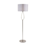 Pagazzi Zabina Polished Chrome Grey LED Floor Lamp