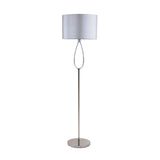 Pagazzi Zabina Polished Chrome Grey LED Floor Lamp