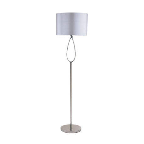 Pagazzi Zabina Polished Chrome Grey LED Floor Lamp